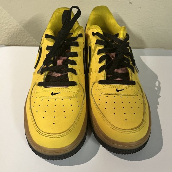 Nike Air Force 1 LV8 1 (GS) Speed Yellow Gum Youth Sz 5.5Y WMNS 7 - Picture 10 of 13